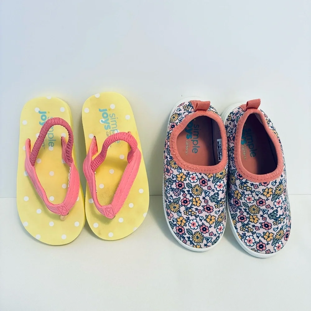 Carter's Simple Joys Toddler Girl's Kimmie Kaia Aqua Set Sandal Size 8